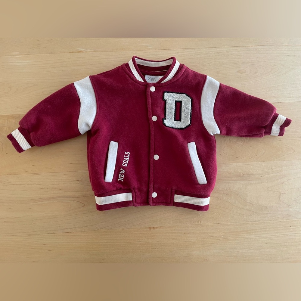 Zara Red Varsity Jacket